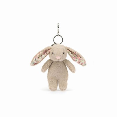 Jellycat Blossom Beige Konijn Tas Bedeltje | YP3792560